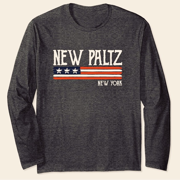 NWOT grey long sleeve New Paltz t-shirt - Medium - Picture 1 of 1
